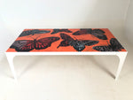 'Warm Nights' Hand Painted Large Colour block Dining Table.  #272