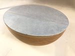 #155 'Silver Butterflies' Engraved Mini egg coffee table