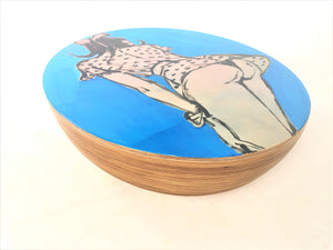 #236 'Cheeky' Hand painted egg coffee table